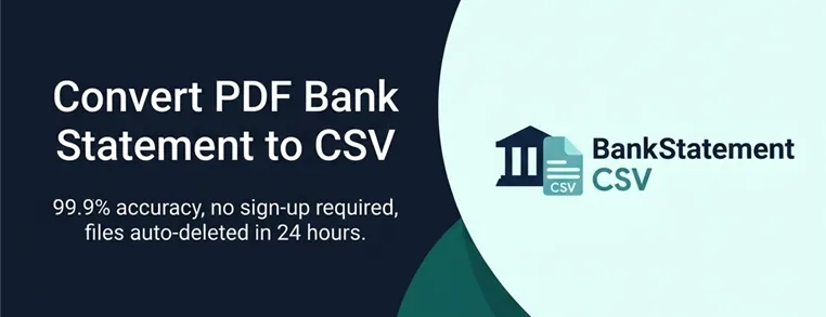 Bank Statements CSV converter