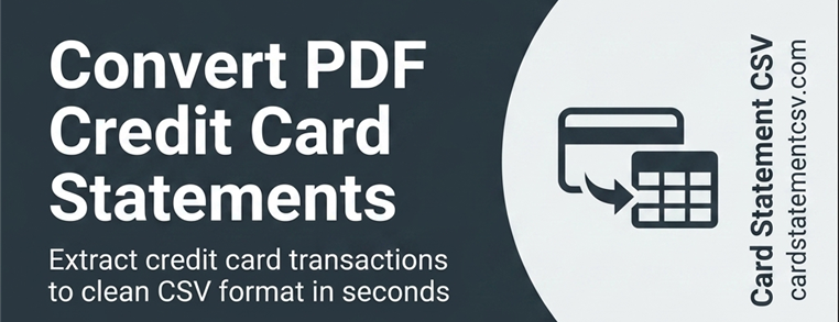 Card Statement CSV converter