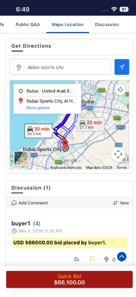 Mobile Filters panel