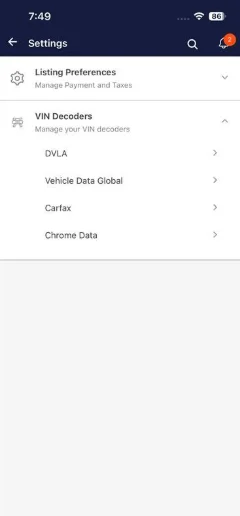 Mobile Listing Form