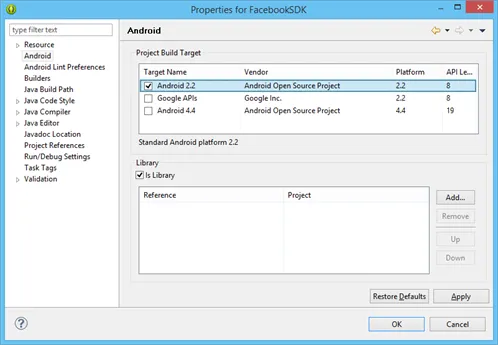 Facebook SDK Properties