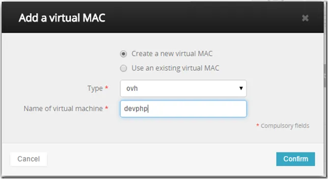 Add Virtual MAC